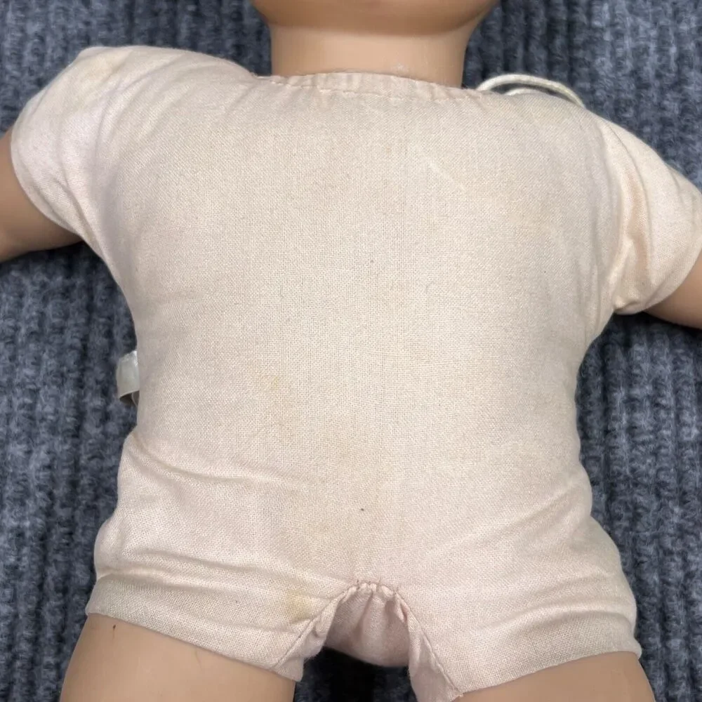 American Girl Bitty Baby Doll 16” Soft Body Vinyl Limbs Brown Eyes Hair VTG READ